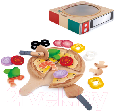Набор игрушечной посуды Hape Перфекто Пицца / E3173_HP