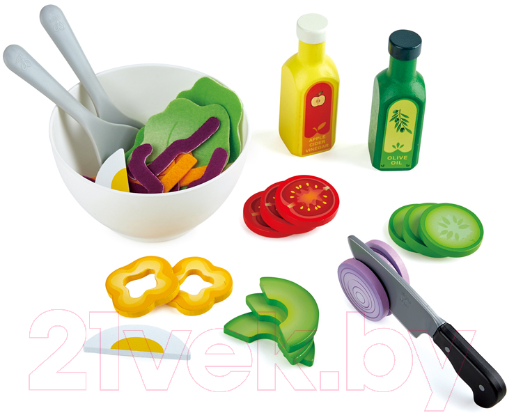 Набор игрушечной посуды Hape Овощной салат / E3174_HP