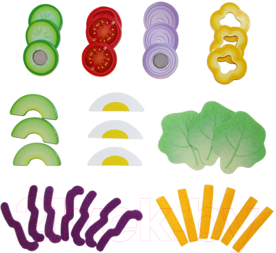 Набор игрушечной посуды Hape Овощной салат / E3174_HP