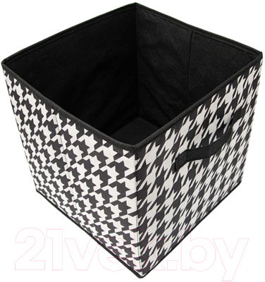 Коробка для хранения Handy Home Пепита 300x300x300 / UC-233 (черный/белый)
