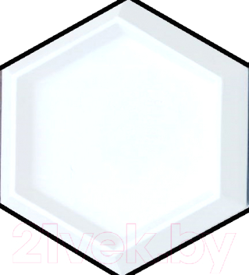 Декоративный камень гипсовый Polinka Гексагон Г3 Элемент (235x205x20-30, белый/под покраску)