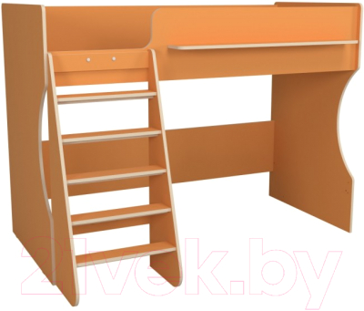 Кровать-чердак детская Можга Капризун 1 / Р432 (оранжевый)
