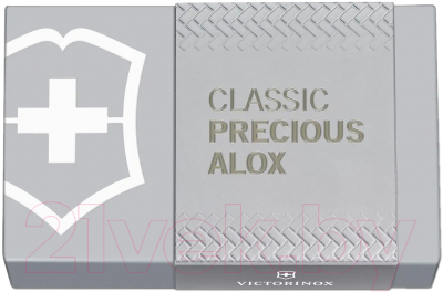 Мультитул Victorinox Classic Precious Alox-Infinite Grey 0.6221.4031G