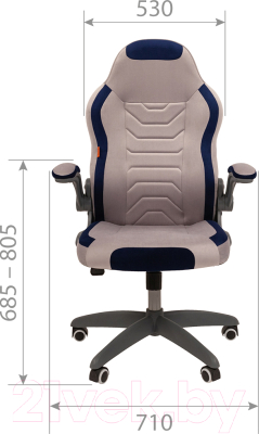 Кресло геймерское Chairman Game 50 (светло-бежевый/коричневый велюр Т6/Т14)