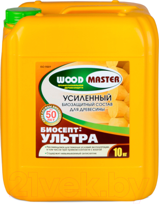 Защитно-декоративный состав WoodMaster Биосепт Ультра (10кг)