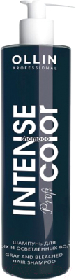 Оттеночный шампунь для волос Ollin Professional Intense Prof Color для седых и осветленных волос (250мл)