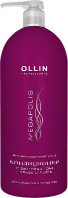 Кондиционер для волос Ollin Professional Megapolis с экстрактом черного риса (1л)