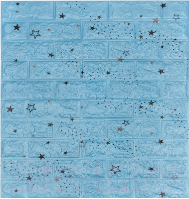 Панель ПВХ Lako Decor Самоклеящаяся 70x77(5мм) / LKD-87-04-09 (звездное небо)