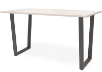 Обеденный стол Millwood Уэльс Л18 100x70 (дуб белый крафт/металл черный) - 