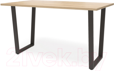 Обеденный стол Millwood Уэльс Л18 100x70 (дуб золотой крафт/металл черный)