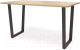 Обеденный стол Millwood Уэльс Л18 100x70 (дуб золотой крафт/металл черный) - 