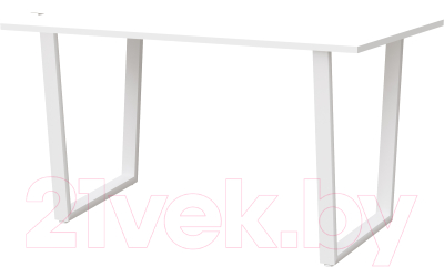Обеденный стол Millwood Уэльс Л18 100x70 (белый/металл белый)