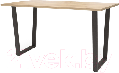 Обеденный стол Millwood Уэльс Л18 120x70 (дуб золотой крафт/металл черный)
