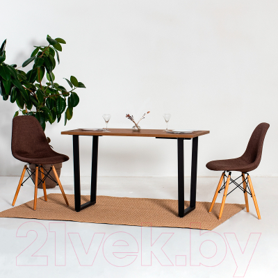 Обеденный стол Millwood Уэльс Л18 120x70 (дуб табачный крафт/металл черный)