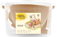 Набор пластиковой посуды Plastic Republic Sugar&Spice / SE1812 12 005 (14пр) - 