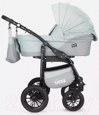 Детская универсальная коляска Rant Siena 2 в 1 (08, серый/ментоловый)