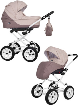 Детская универсальная коляска Rant Siena Classic 2 в 1 (02, коричневый/бежевый) - 