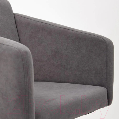 Кресло офисное Tetchair Milan хром/флок (серый 29)