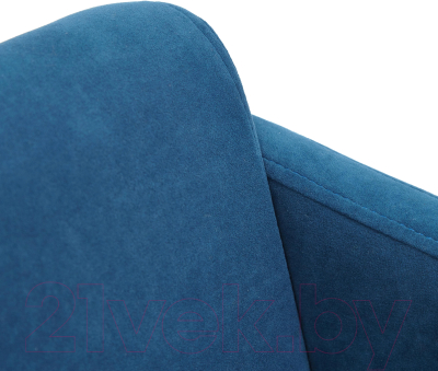 Кресло офисное Tetchair Milan хром/флок (синий 32)