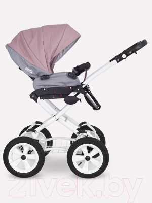 Детская универсальная коляска Rant Siena Classic 2 в 1 (07, серый/розовый)