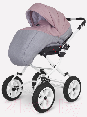 Детская универсальная коляска Rant Siena Classic 2 в 1 (07, серый/розовый)