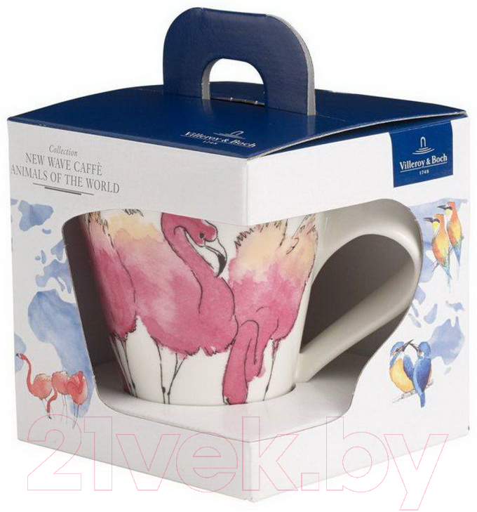 Кружка Villeroy & Boch NewWave Caffe Animals of the World Flamingo / 10-4155-9100