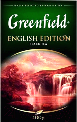 Чай листовой GREENFIELD English Edition черный (100г)