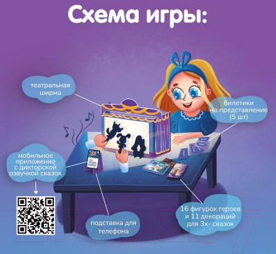 Изображение товара Кукольный театр Театр теней Истории Гарри Зарубежные сказки для малышей / ТТ-050320