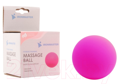 Массажный мяч Ironmaster IR97038-P (6.3см, розовый)