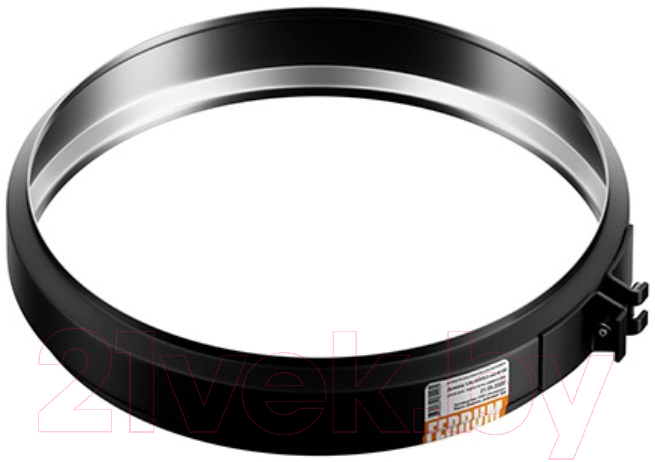 Хомут для труб Ferrum Ф150 / f6130 (430/0.5мм/ эмаль /600° черный)