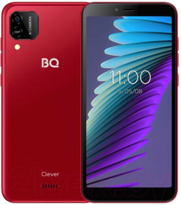 Смартфон BQ Clever 3+16 BQ-5765L (винный красный)