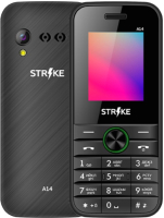 Мобильный телефон Strike A14 (черный/зеленый) - 