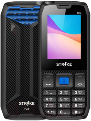 Мобильный телефон Strike P21 (черный/синий)
