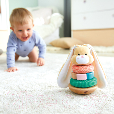 Развивающая игрушка Hape Неваляшка Кролик / E0107_HP