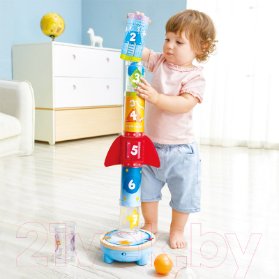 Развивающая игрушка Hape Ракета Движение, счет, цвета / E0387_HP