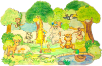 Развивающая игра Грай Мозаика-раскраска Мир животных / 4001 - 