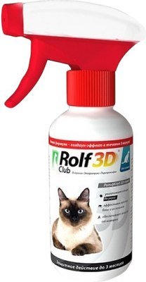 Спрей от блох Rolf Club 3D от клещей и блох / R421 (200мл) - 
