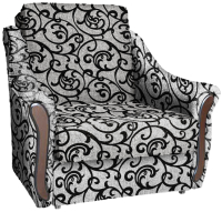 Кресло-кровать Асмана Виктория (рогожка завиток черный) - 