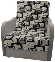 Кресло-кровать Асмана Виктория-1 (рогожка кубики коричневые/рогожка бежевый) - 