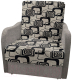 Кресло-кровать Асмана Виктория-1 (рогожка кубики коричневые/рогожка бежевый) - 