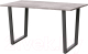 Обеденный стол Millwood Уэльс Л18 120x70 (бетон миллениум/металл черный) - 