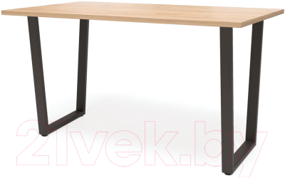 Обеденный стол Millwood Уэльс Л18 130x80 (дуб золотой крафт/металл черный)