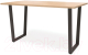 Обеденный стол Millwood Уэльс Л18 130x80 (дуб золотой крафт/металл черный) - 