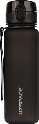 Бутылка для воды UZSpace Colorful Frosted / 3026 (500мл, черный)