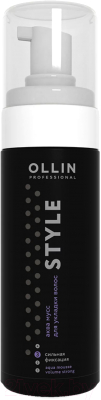 Мусс для укладки волос Ollin Professional Style Аква сильной фиксации (150мл)
