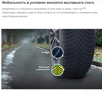 Всесезонная шина Michelin Crossclimate 2 225/45R18 95Y Run-Flat