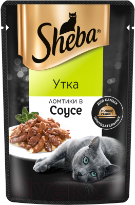 Влажный корм для кошек Sheba Ломтики в соусе. Утка (75г)