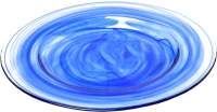 Тарелка столовая обеденная Fissman Laguna 3830 (синий) - 