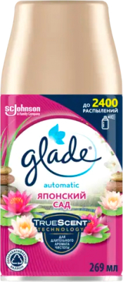 Сменный блок для освежителя воздуха Glade Automatic Японский сад (269мл)