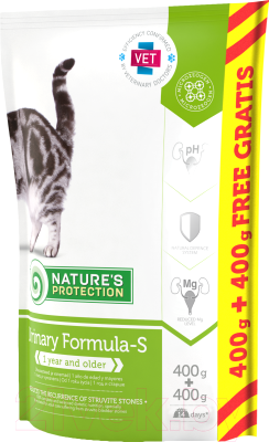 Сухой корм для кошек Nature's Protection Urinary / NPS45449 (800г)